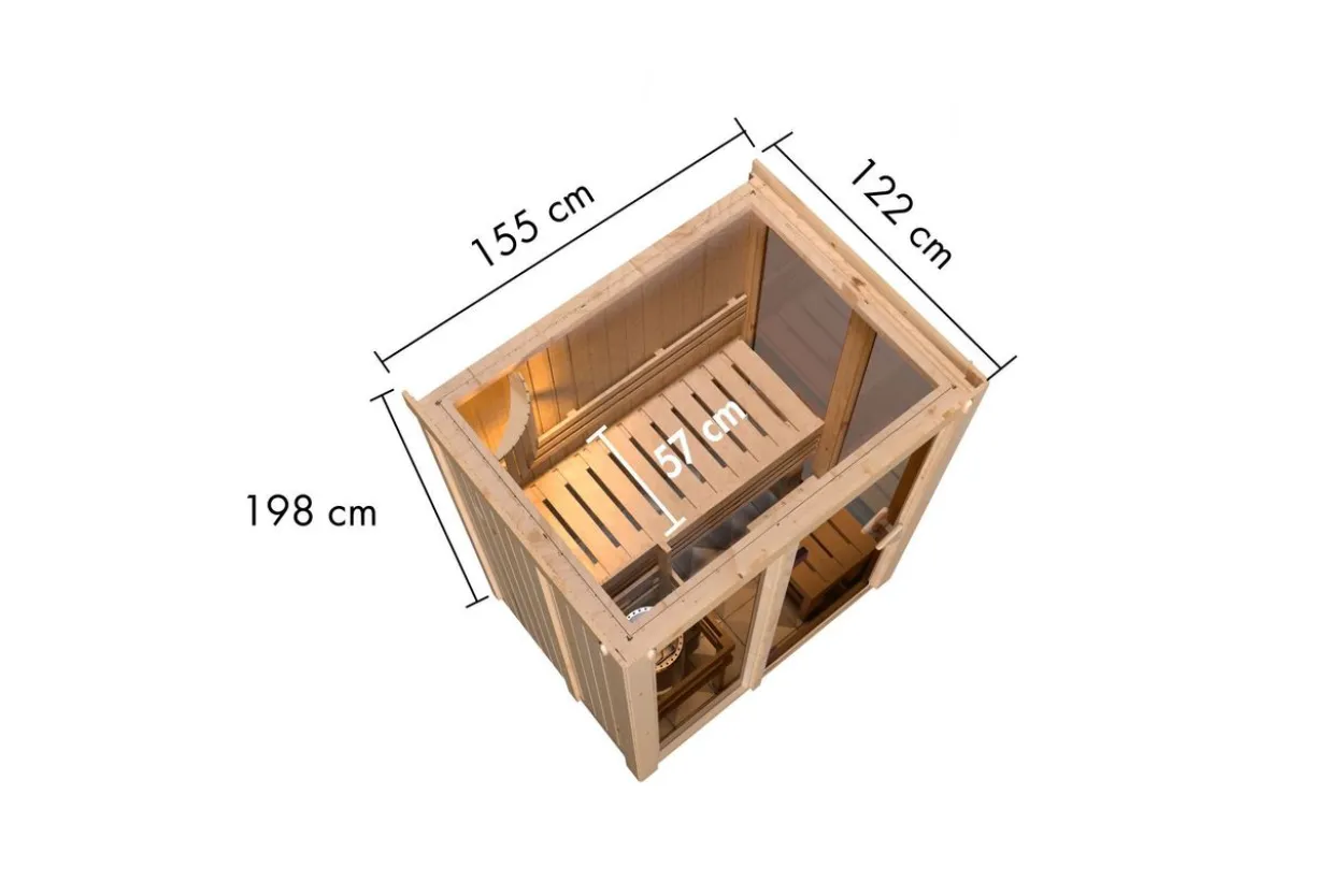 Sauna Malia 1 Ofen 3,6 kW intgr. Strg