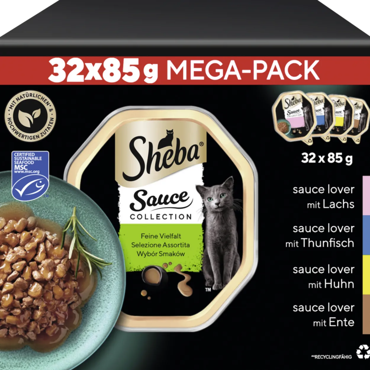 Schale Multipack Sauce Collection Feine Vielfalt MSC 32x85g