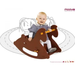 Schaukelpferd aus Holz (rot) / rocking horse