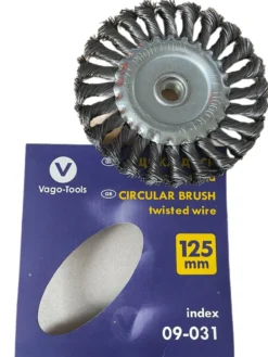 Scheibenbürsten Zopfbürsten 125mm Bürsten gezopft Drahtbürsten 6x