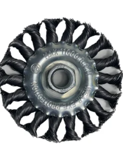 Scheibenbürsten Zopfbürsten 125mm Bürsten gezopft Drahtbürsten 12x