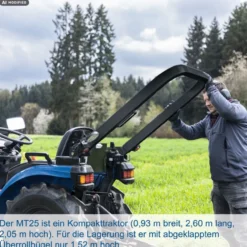 Scheppach MT25 Kompakttraktor 25 PS Allrad Diesel mit KAT 1 Dreipunktaufnahme und Straßenzulassung