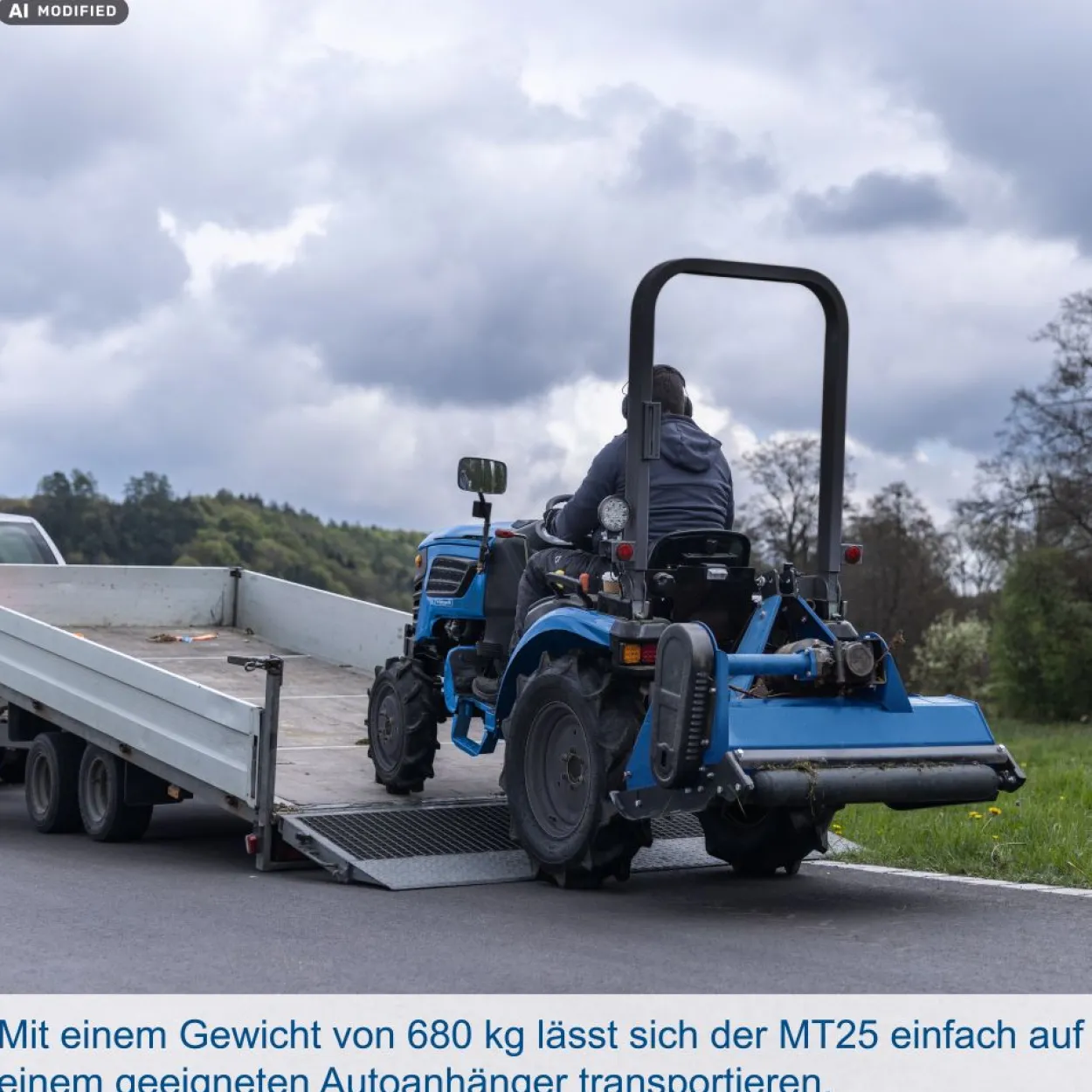 Scheppach MT25 Kompakttraktor 25 PS Allrad Diesel mit KAT 1 Dreipunktaufnahme und Straßenzulassung