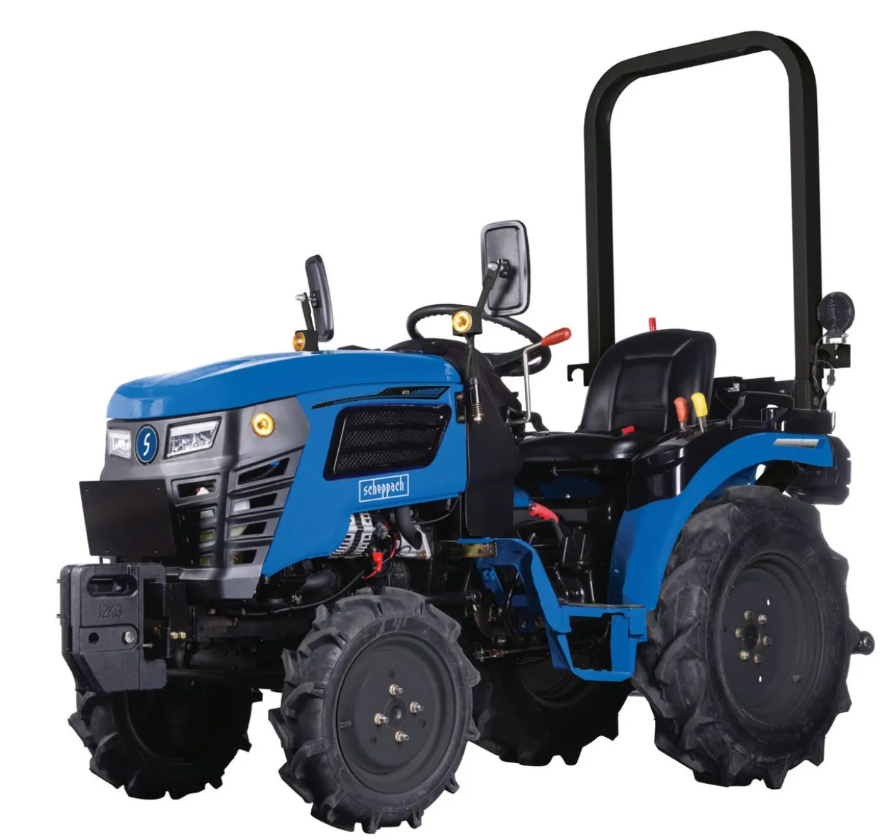 Scheppach MT25 Kompakttraktor 25 PS Allrad Diesel mit KAT 1 Dreipunktaufnahme und Straßenzulassung