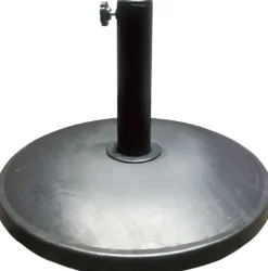 Schirmständer aus PE & Zement, Ø 45 cm - schwarz