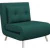 Schlafsessel Klappsessel mit Bettfunktion Einzelsofa mit Kissen Samtoptik