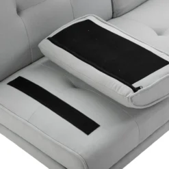 Schlafsofa Sofabett Schlafcouch 3 Sitzer Leinen