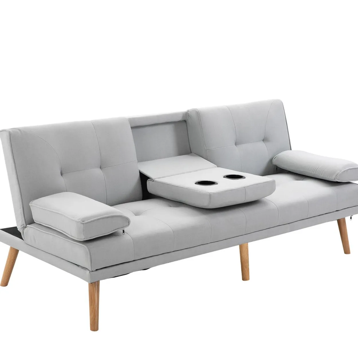 Schlafsofa Sofabett Schlafcouch 3 Sitzer Leinen