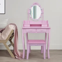 Schminktisch ROSY - Rosa