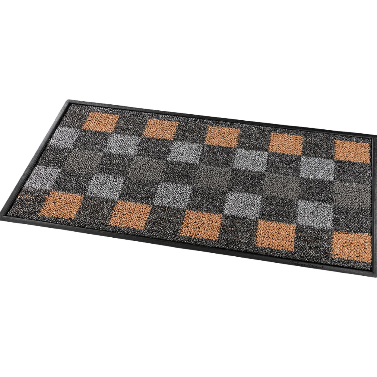 Schmutzfangmatte "Karo", ca. 40 x 70 cm - Grau/Beige