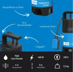 Schmutzwassertauchpumpe GS 4002 P