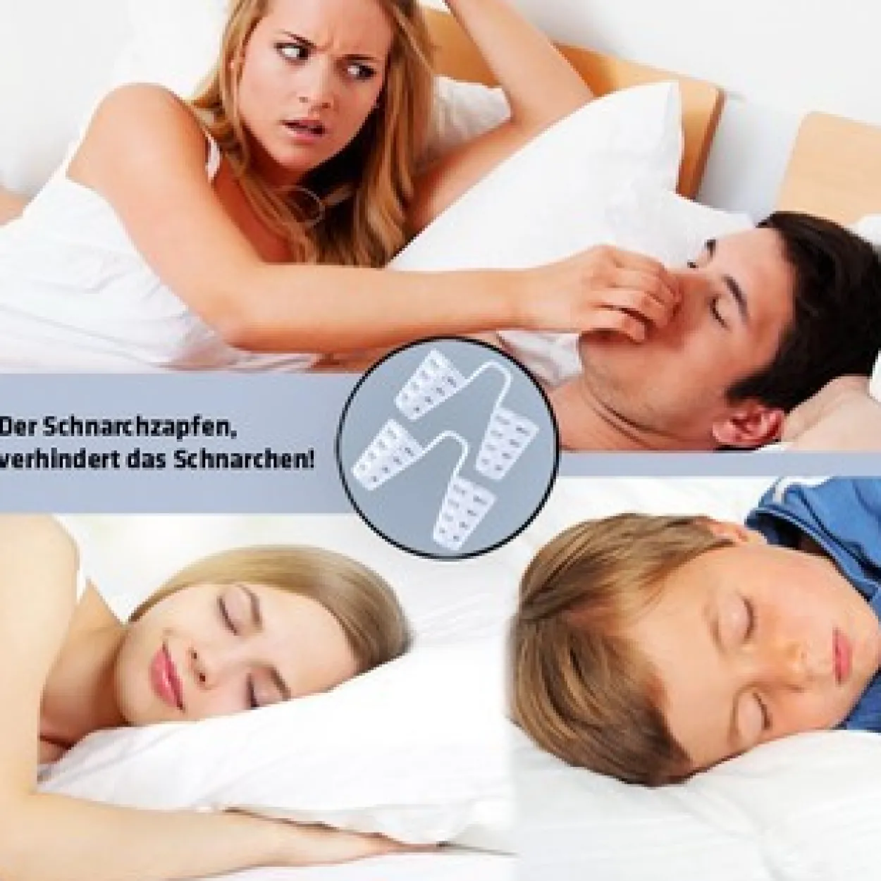 Schnarchzapfen / Nasenspirale 2er Set