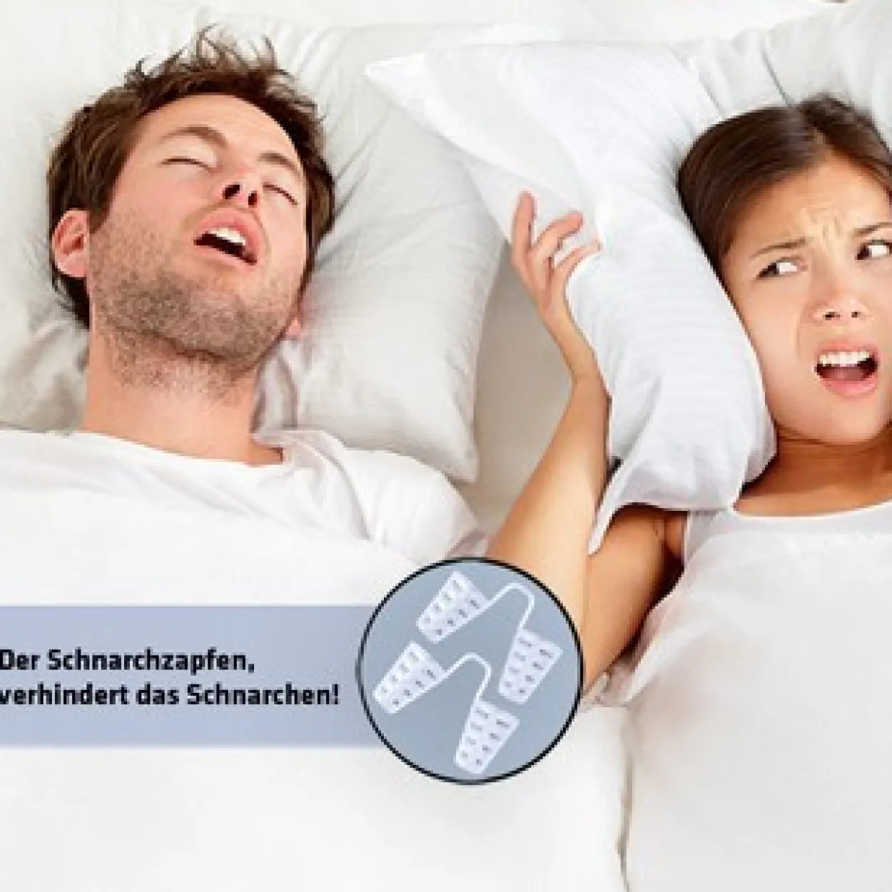 Schnarchzapfen / Nasenspirale 2er Set