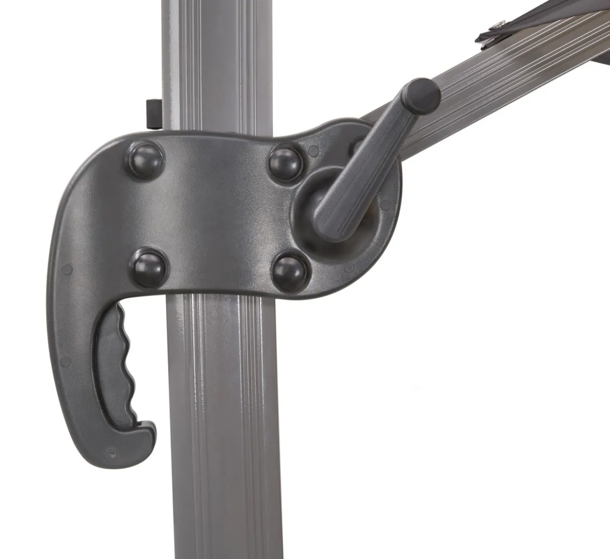 Schneider Ampelschirm RHODOS RONDO, ca. 350 cm Ø, anthrazit