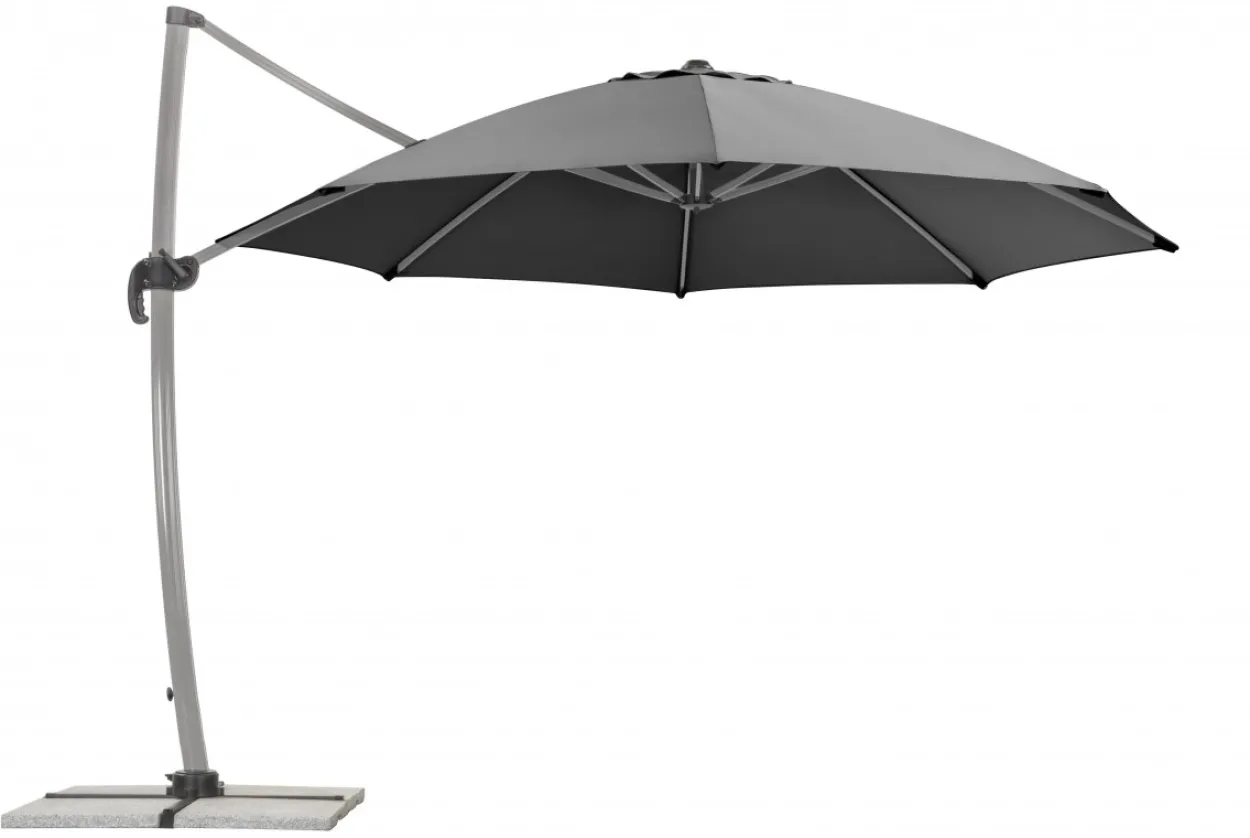 Schneider Ampelschirm RHODOS RONDO, ca. 350 cm Ø, anthrazit