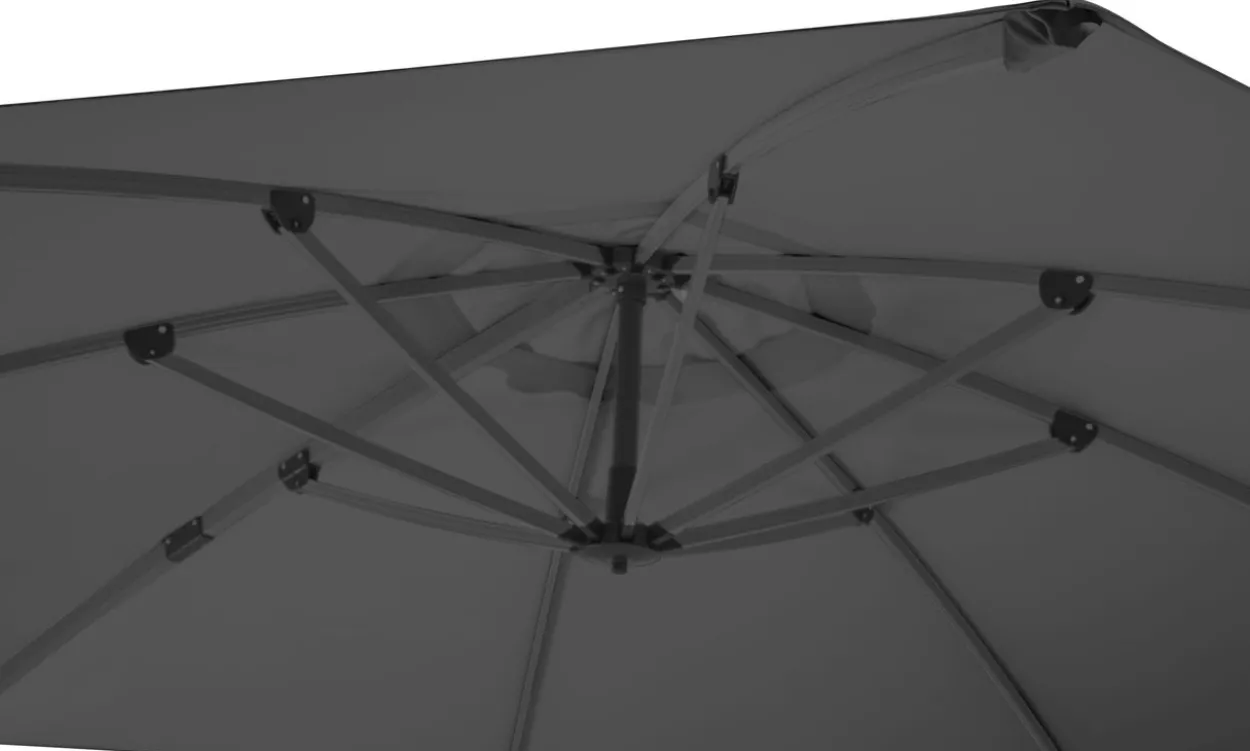 Schneider Ampelschirm RHODOS RONDO, ca. 350 cm Ø, anthrazit