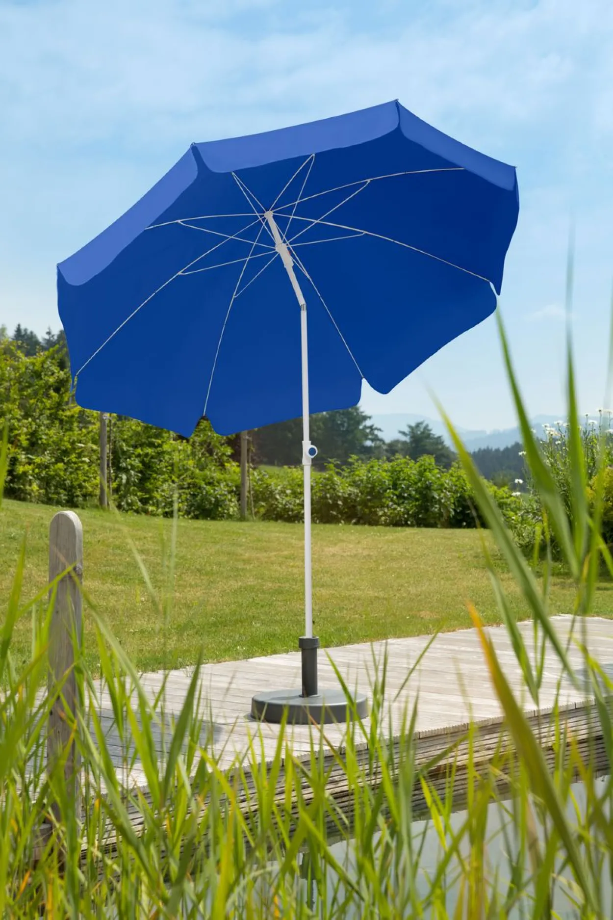 Schneider Sonnenschirm IBIZA, ca. 240 cm Ø, blau