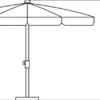 Schneider Sonnenschirm LOCARNO ca. 150 cm Ø, anthrazit