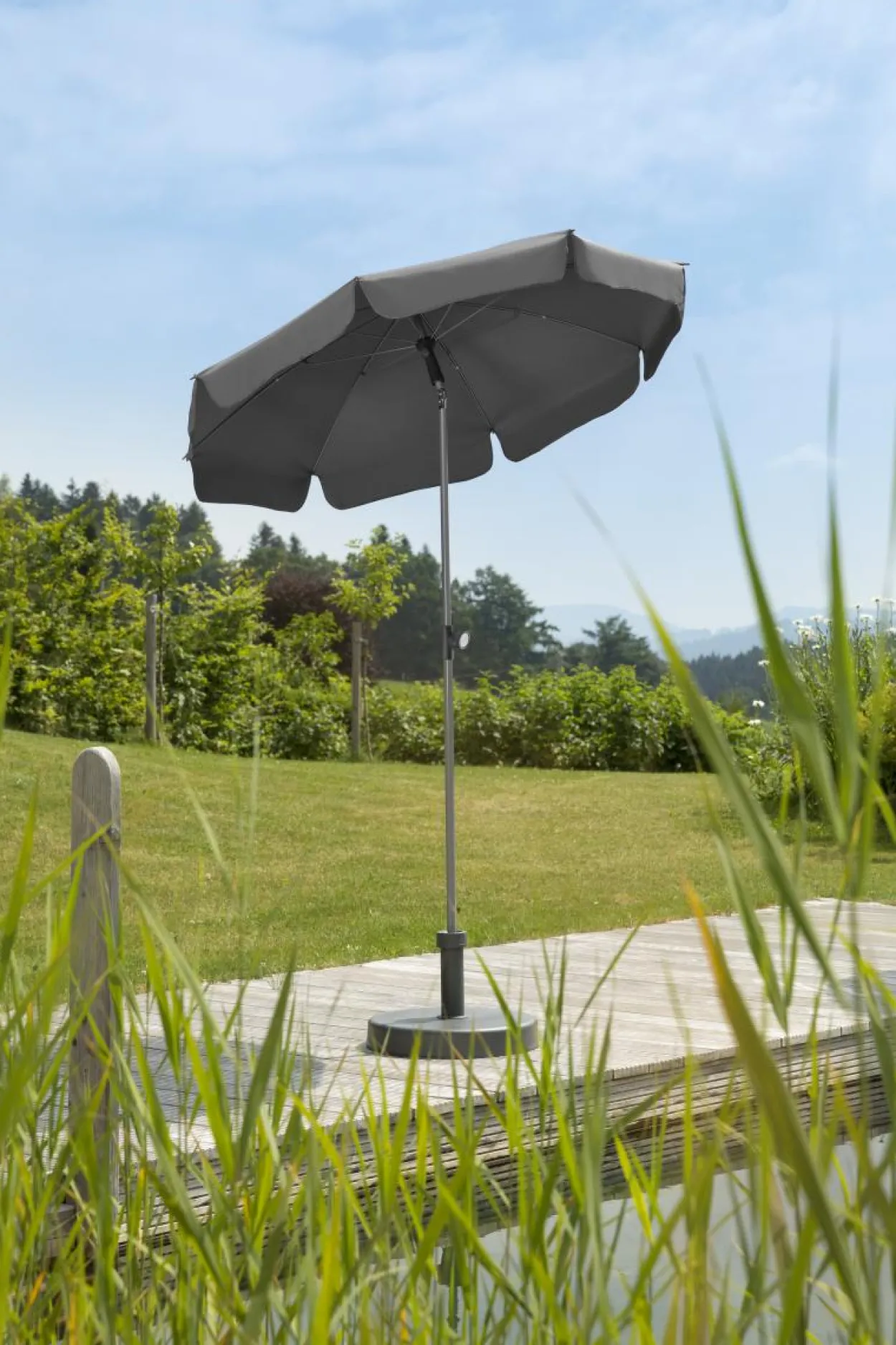 Schneider Sonnenschirm LOCARNO ca. 150 cm Ø, anthrazit