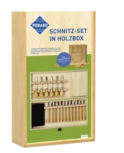 Schnitz-Set in Holzbox