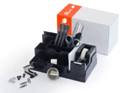 Schreibtisch Organizer, schwarz, 14-teilig