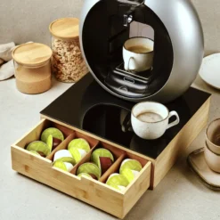 Schublade Kaffee-Kapseln, Bambus