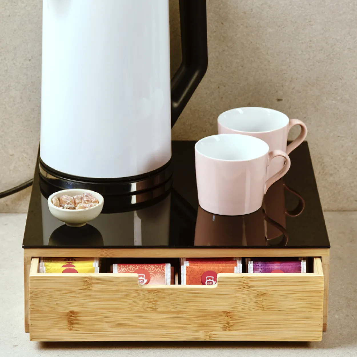 Schublade Kaffee-Kapseln, Bambus