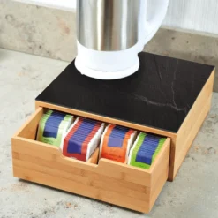 Schublade Kaffee-Kapseln, Bambus