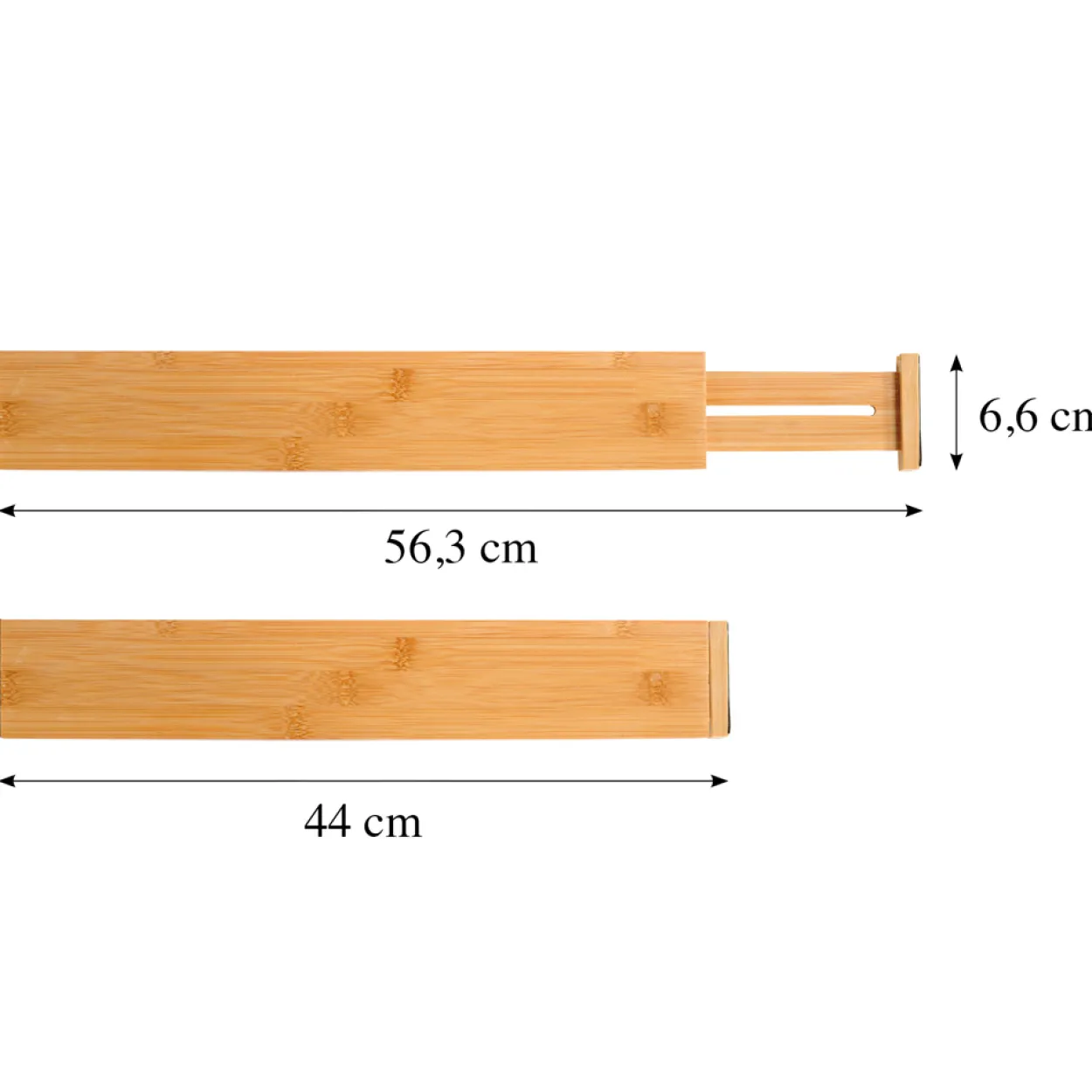 Schubladentrenner, 4er Pack, Bambus