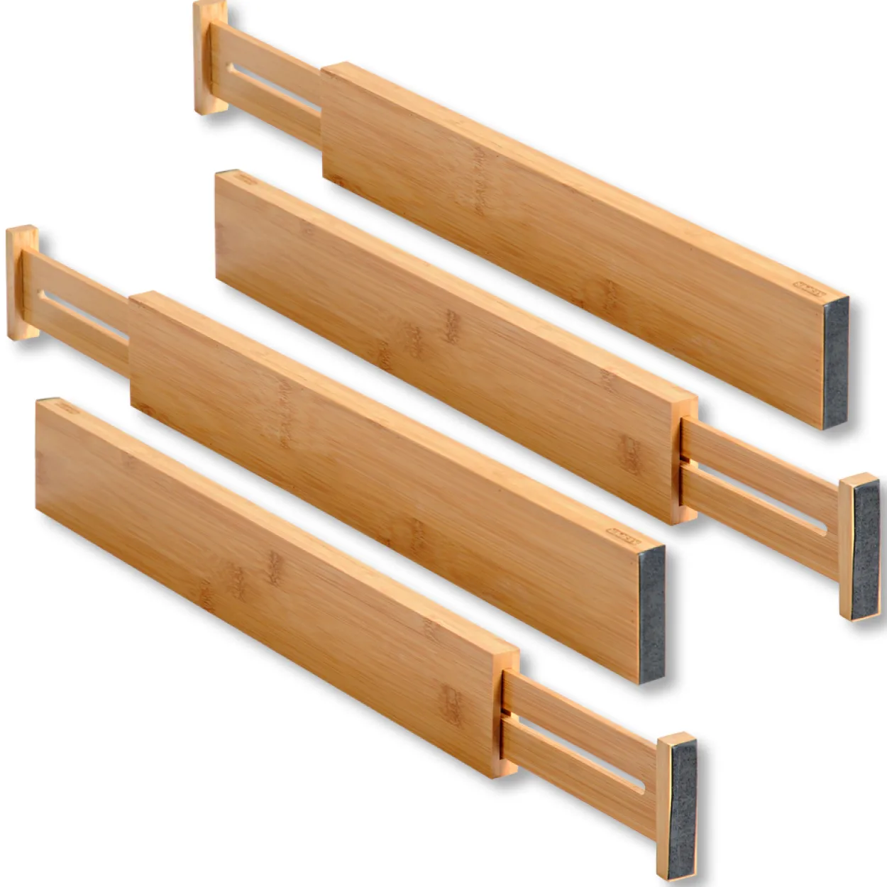 Schubladentrenner, 4er Pack, Bambus