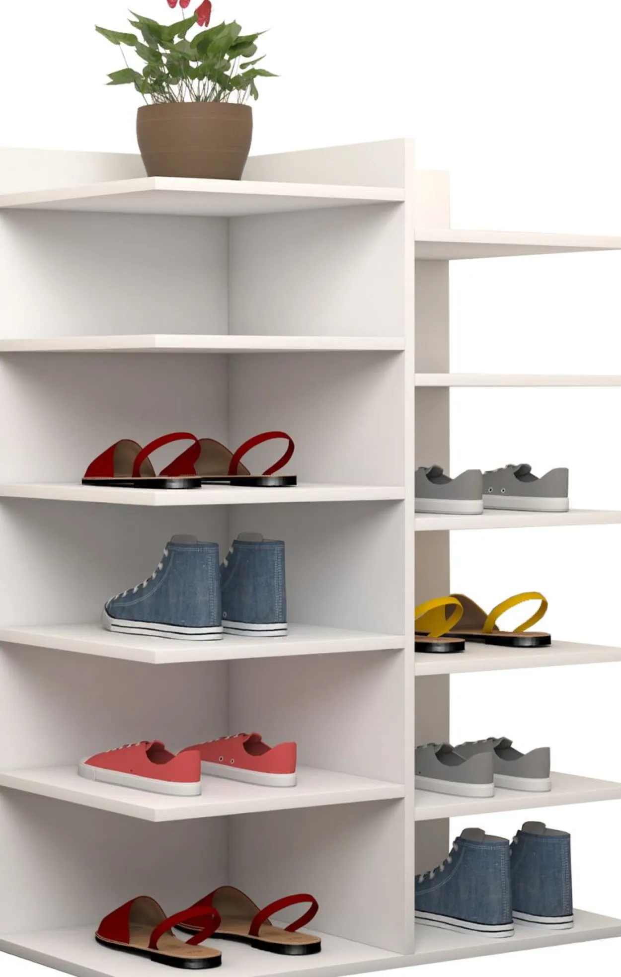 Schuhregal "Enosa" Weiß