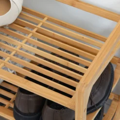 Schuhregal mit 3 Ebenen, Schuhständer, Schuhablage für max. 9 Paar Schuhe