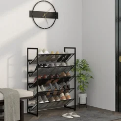 Schuhregal Schuhständer mit 5 Ebenen Schuhablage für max. 15 Paar Schuhe