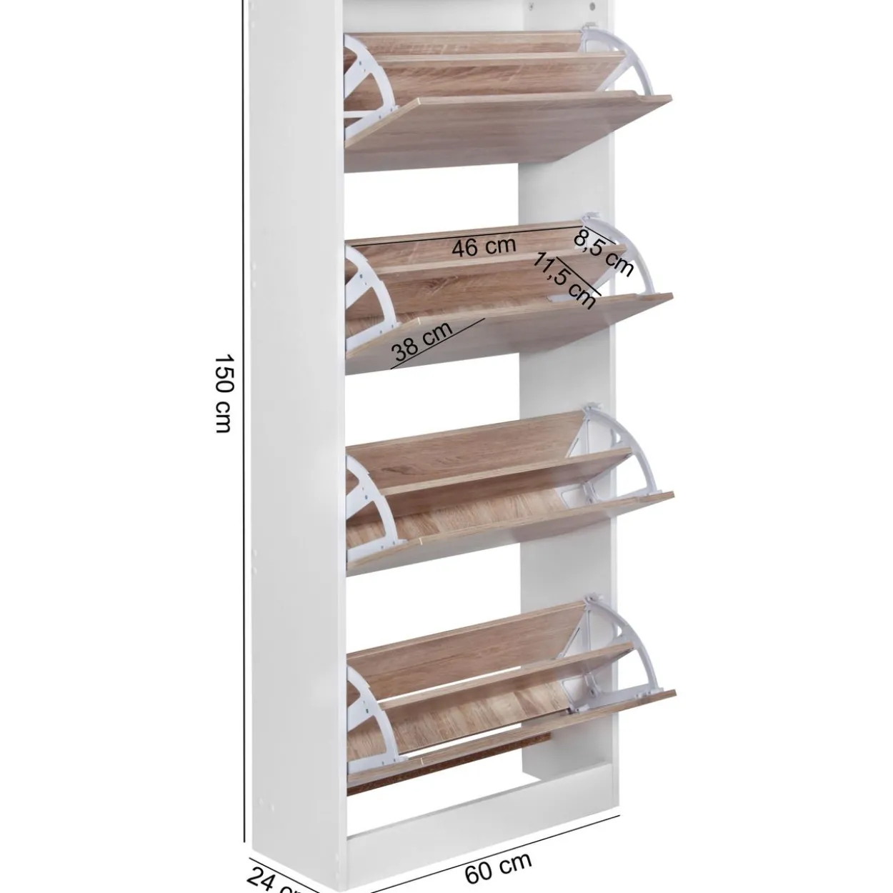 Schuhschrank VERA 24 Paar Schuhe