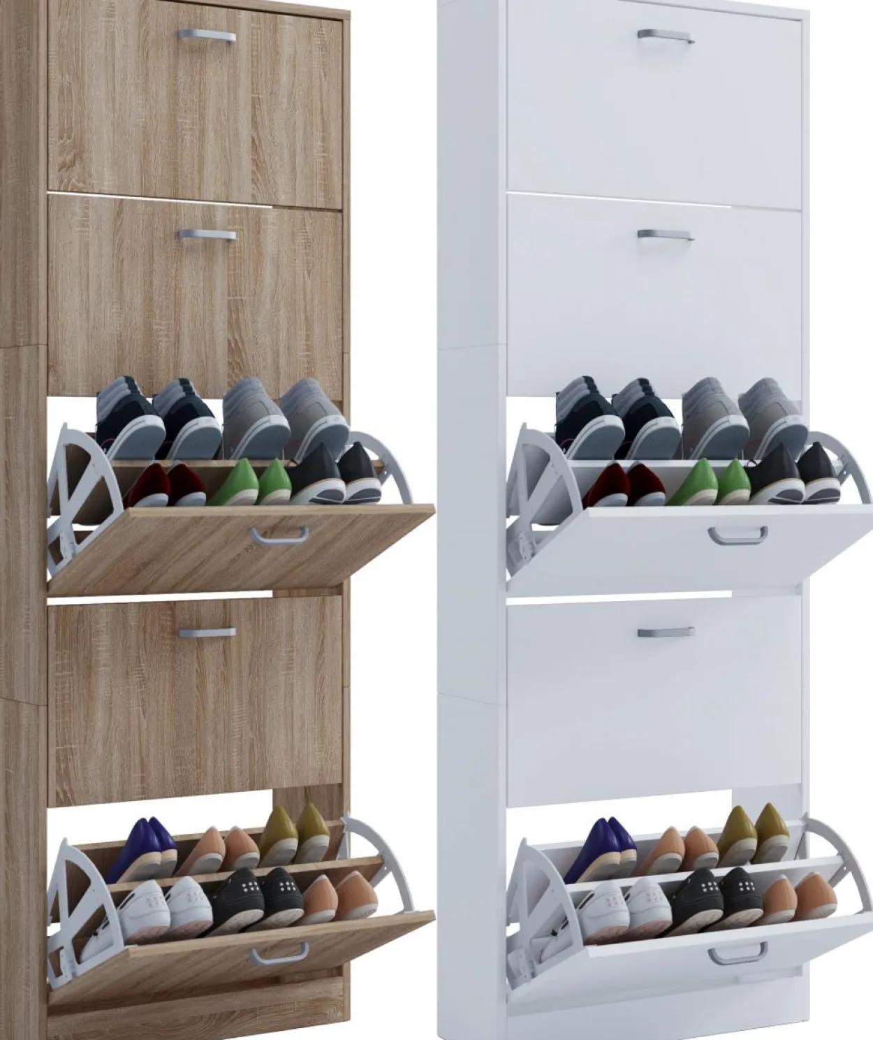 Schuhschrank „Zindos XL" weiß