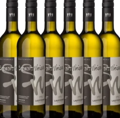 "Schwarz/Weiss" Schwarzriesling weissgekeltert QbA trocken 0,75l - 6er Karton