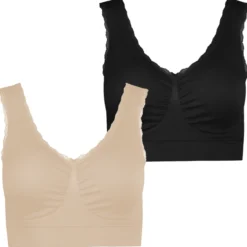 Seamless-BH mit Spitze 2er-Pack