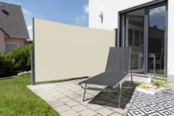 Seitenmarkise aus Aluminium, ca. 3 x 1,6 m - Beige