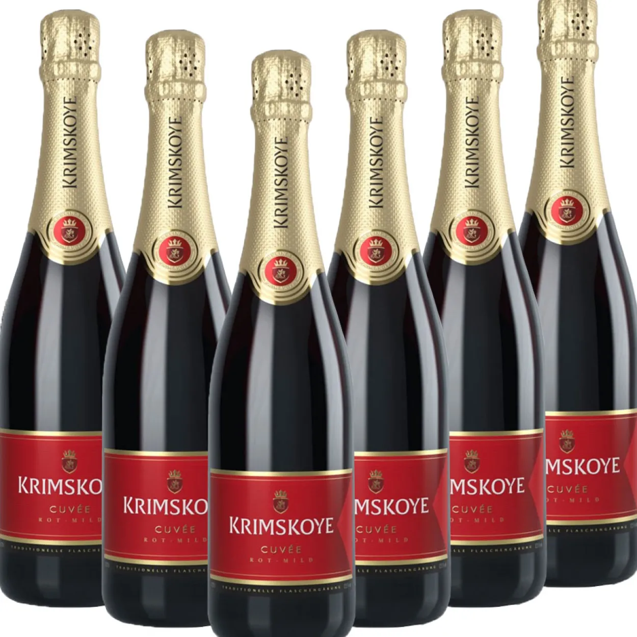 Sekt aus Moldawien rot mild - 6er Karton