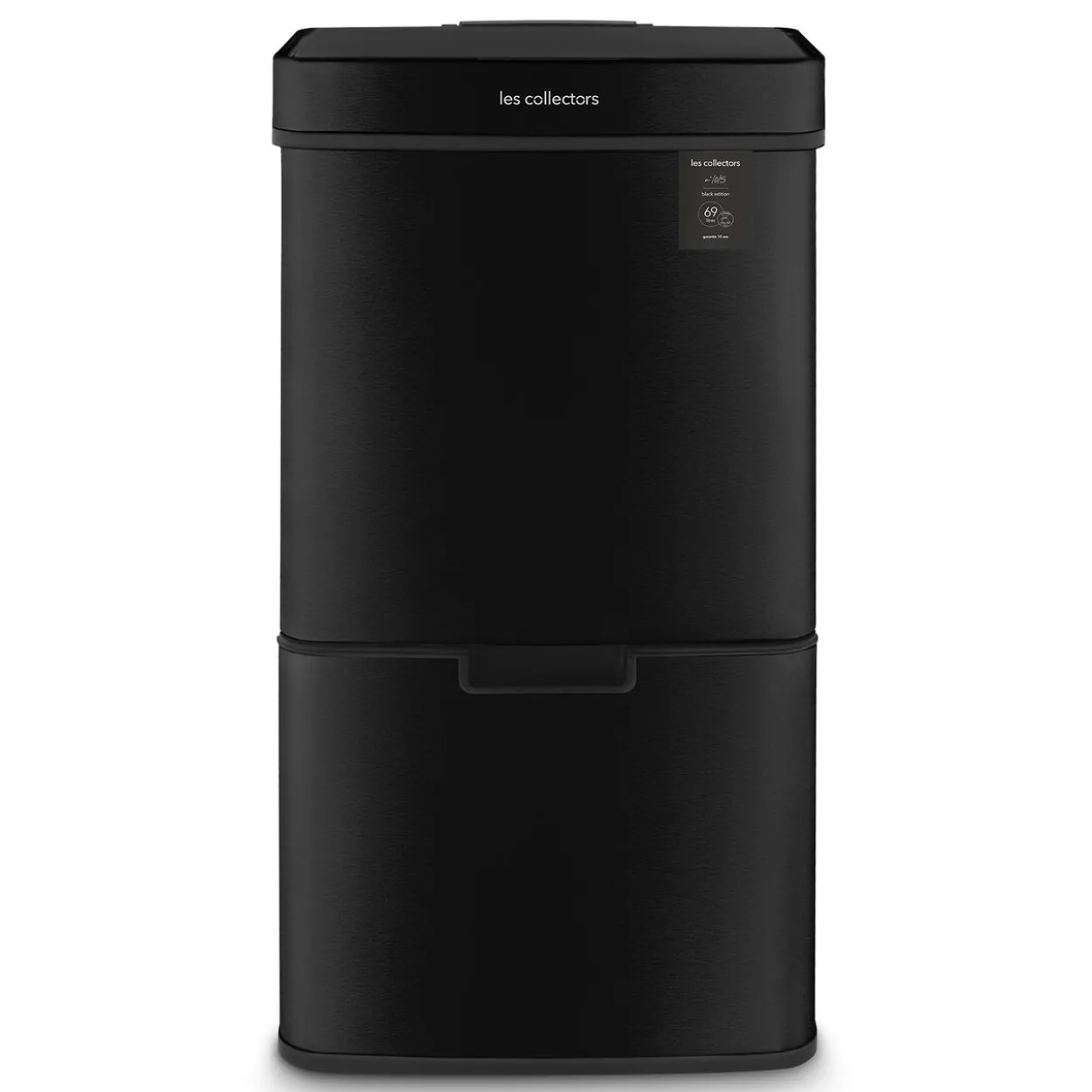 Sensormülleimer 69L N°1015, 3 Fächer, Schwarz