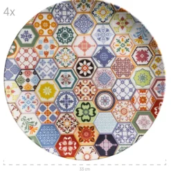 Serie Amarante, Platzteller-Set für 4 Personen