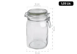 Serie Gothika, Einmachglas 1050 ml, 6er Set