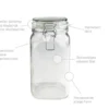 Serie Gothika, Einmachglas 2500 ml, 6er Set