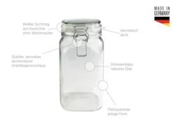Serie Gothika, Einmachglas 2500 ml, 6er Set