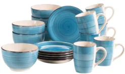 Serie Lumaca, Frühstücksset 18 teilig für 6 Personen