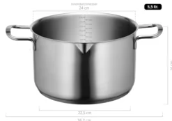 Serie Sanvito, Kochtopf 24 cm mit Deckel