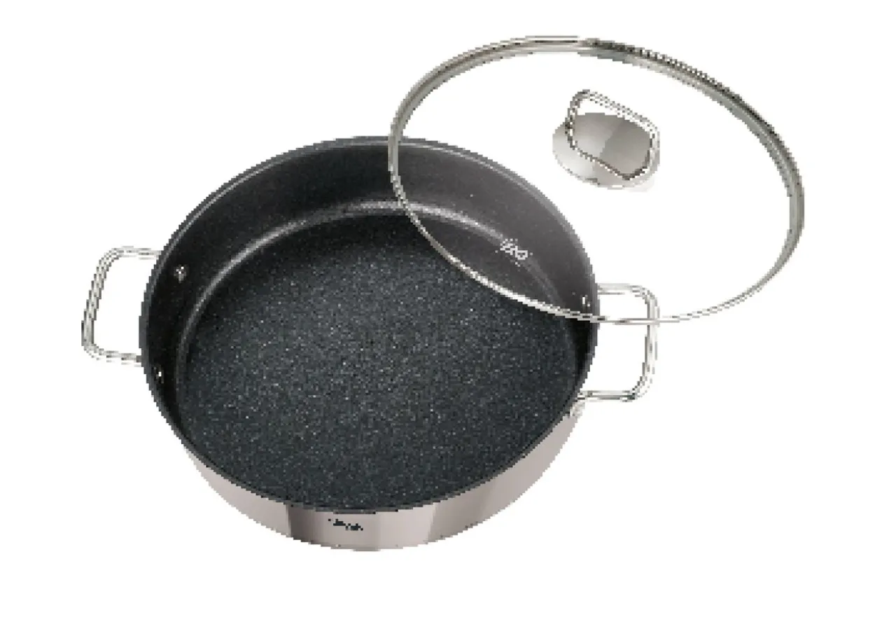 Servierpfanne mit Glasdeckel 28cm "Citrin"