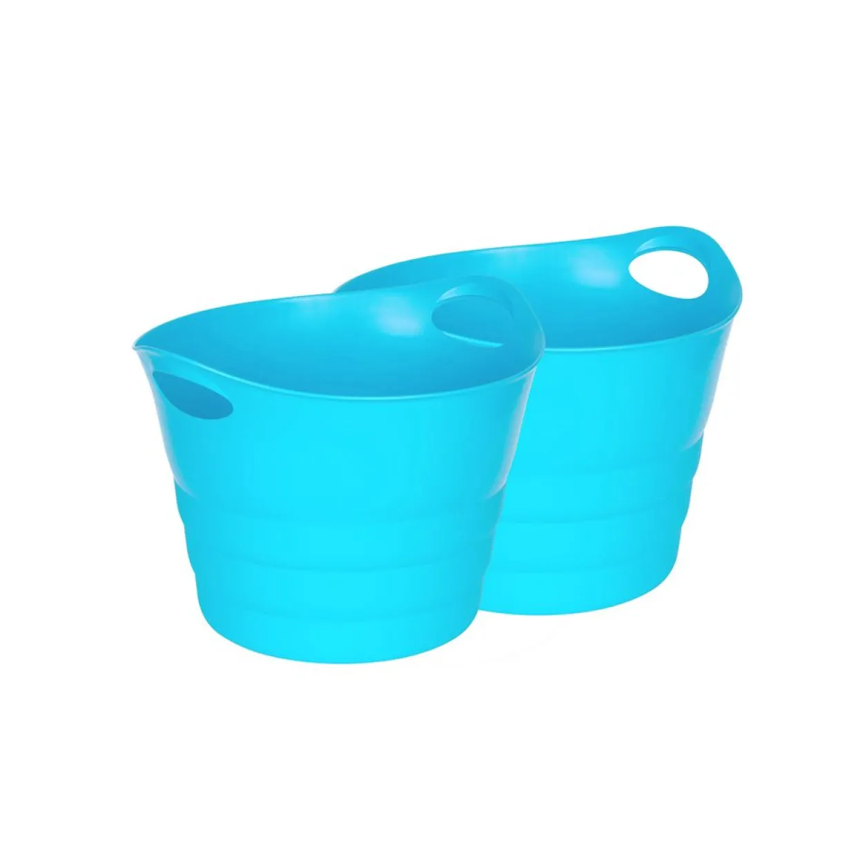 Set: 2 x Kreher Multifunktionskorb "Honey" 42 Liter (Blau)