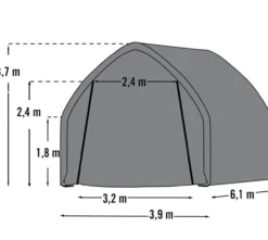 ShelterLogic Foliengerätehaus und Garage 23,8 m²