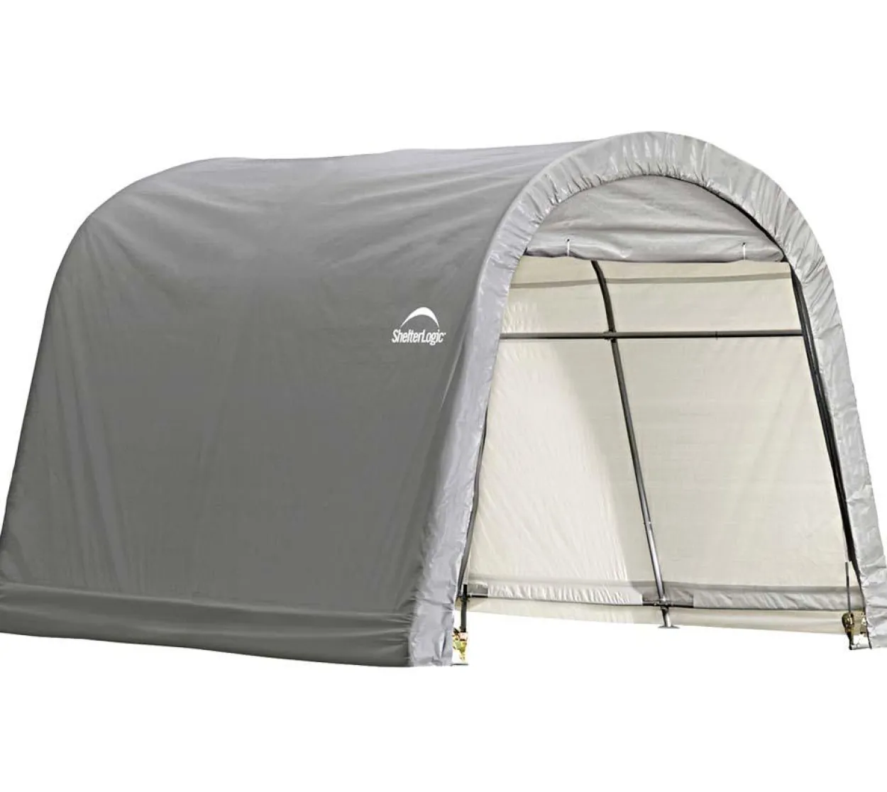 ShelterLogic Foliengerätehaus 9 m² Round Top grau